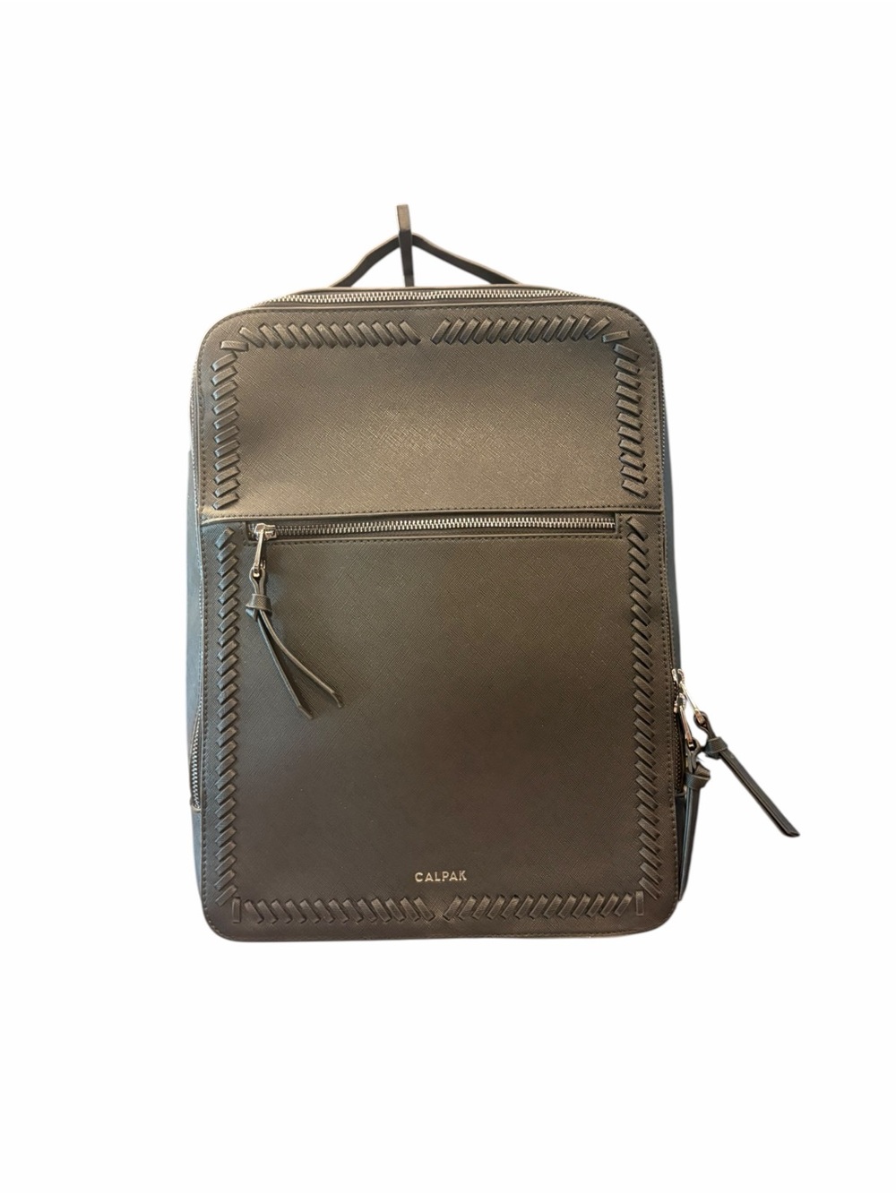 CALPAK Kaya 15 inch Laptop Backpack in Black Faux Leather NWOT Travel Chic